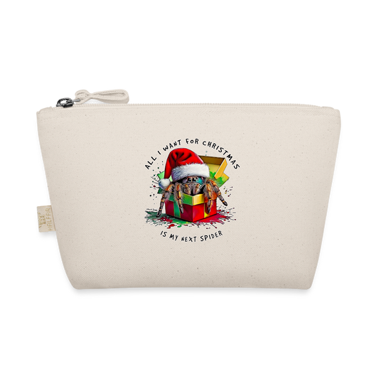 Täschchen Weihnachtsgeschenk Springspinne All I want for Christmas - Natur