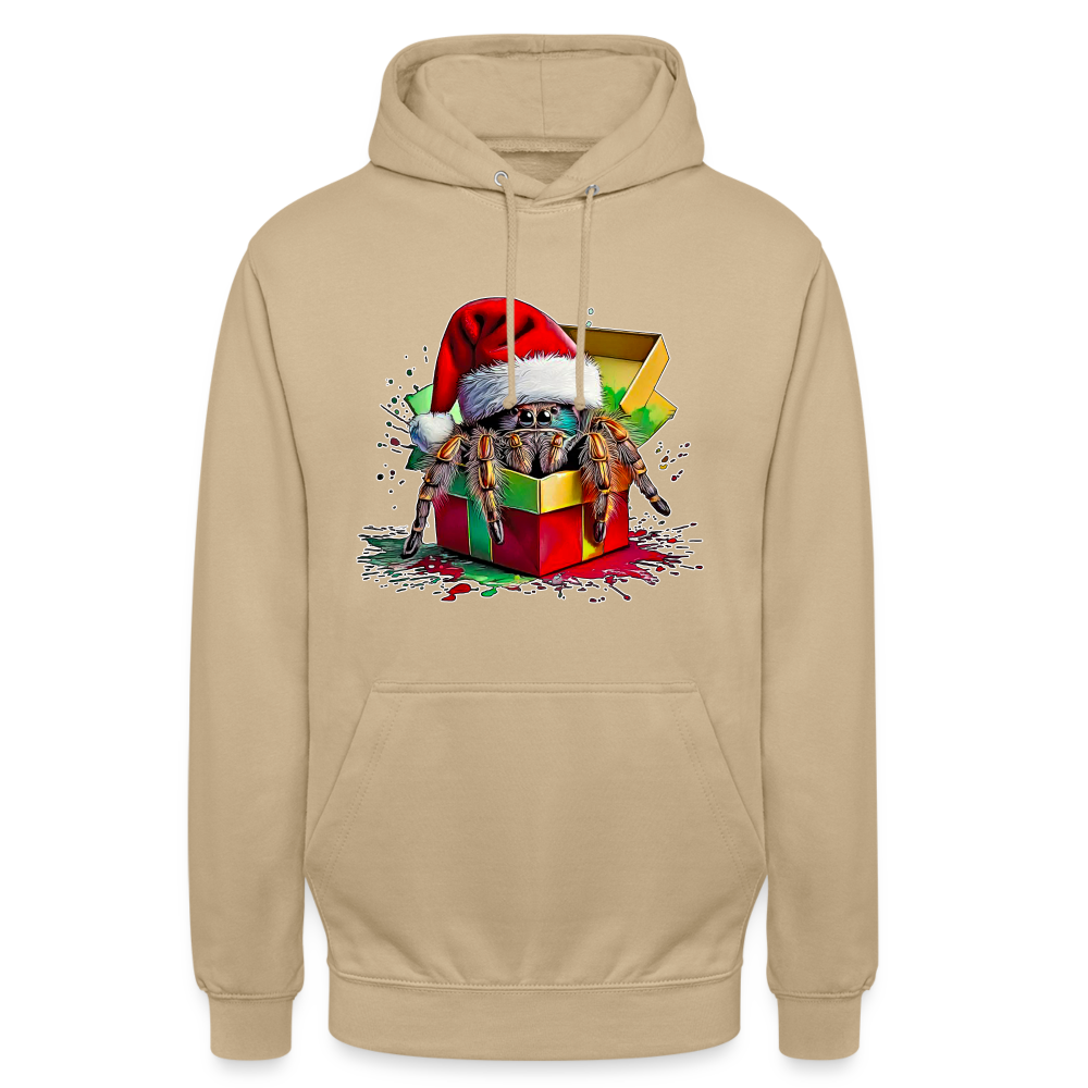 Unisex Hoodie Weihnachtsgeschenk Springspinne - Beige