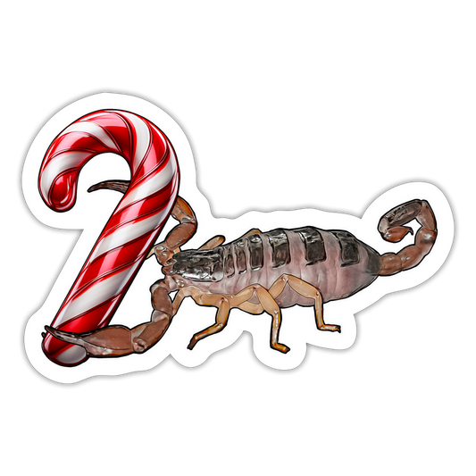 Sticker Weihnachten Nebo whitei Zuckerstange - Mattweiß