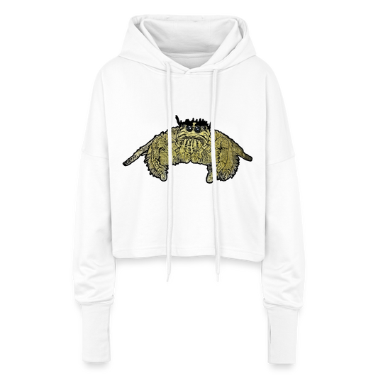 Frauen Cropped Hoodie Hyllus diardi - Weiß