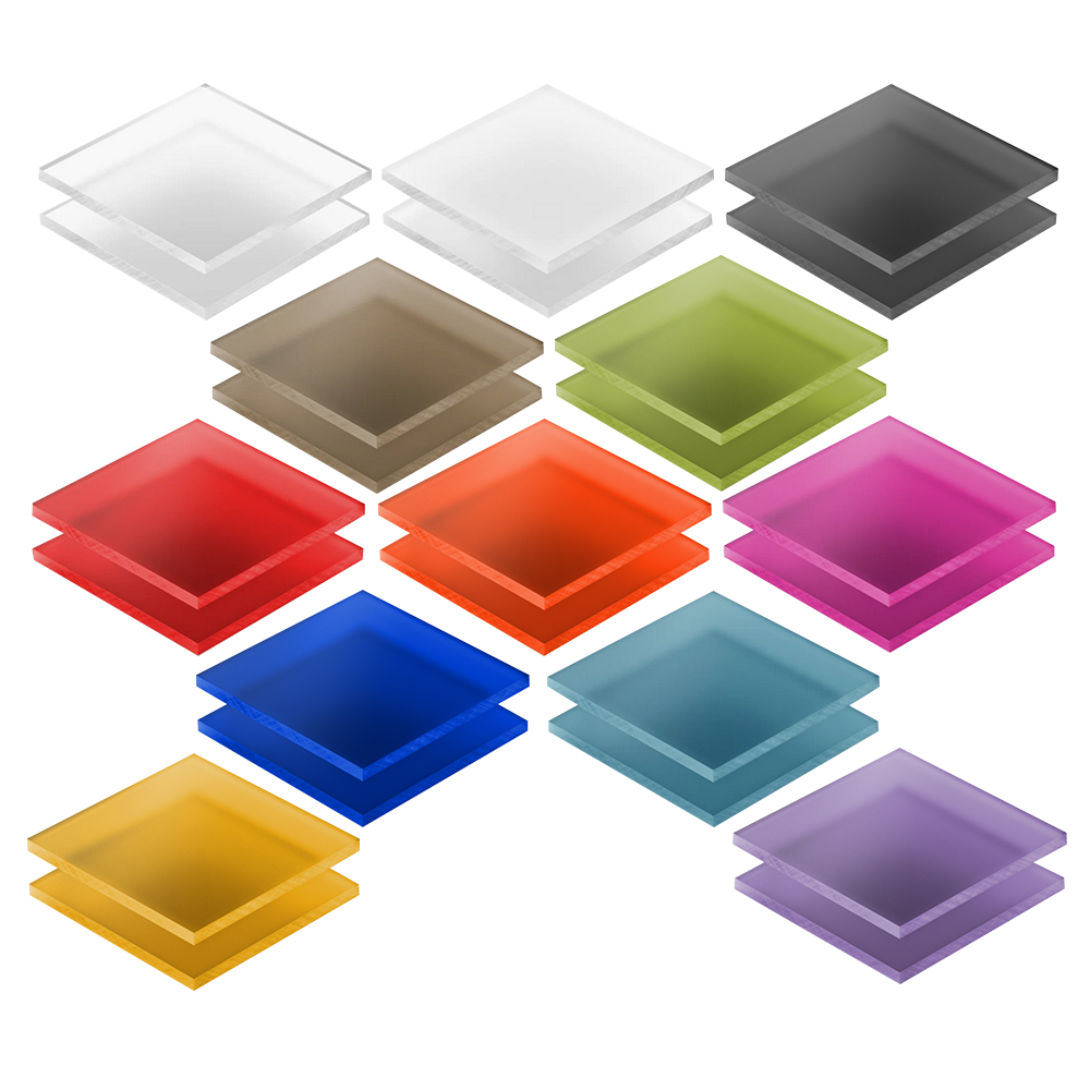 Mattiertes Acrylglas in verschiedenen Farben für Terrarien Rückwände