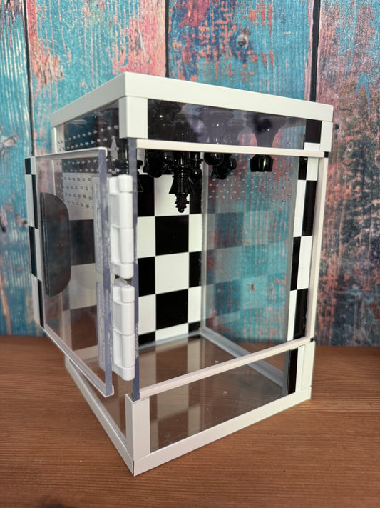 Springspinnen Terrarium Resin Art Tower *Chessboard* 13x13x20