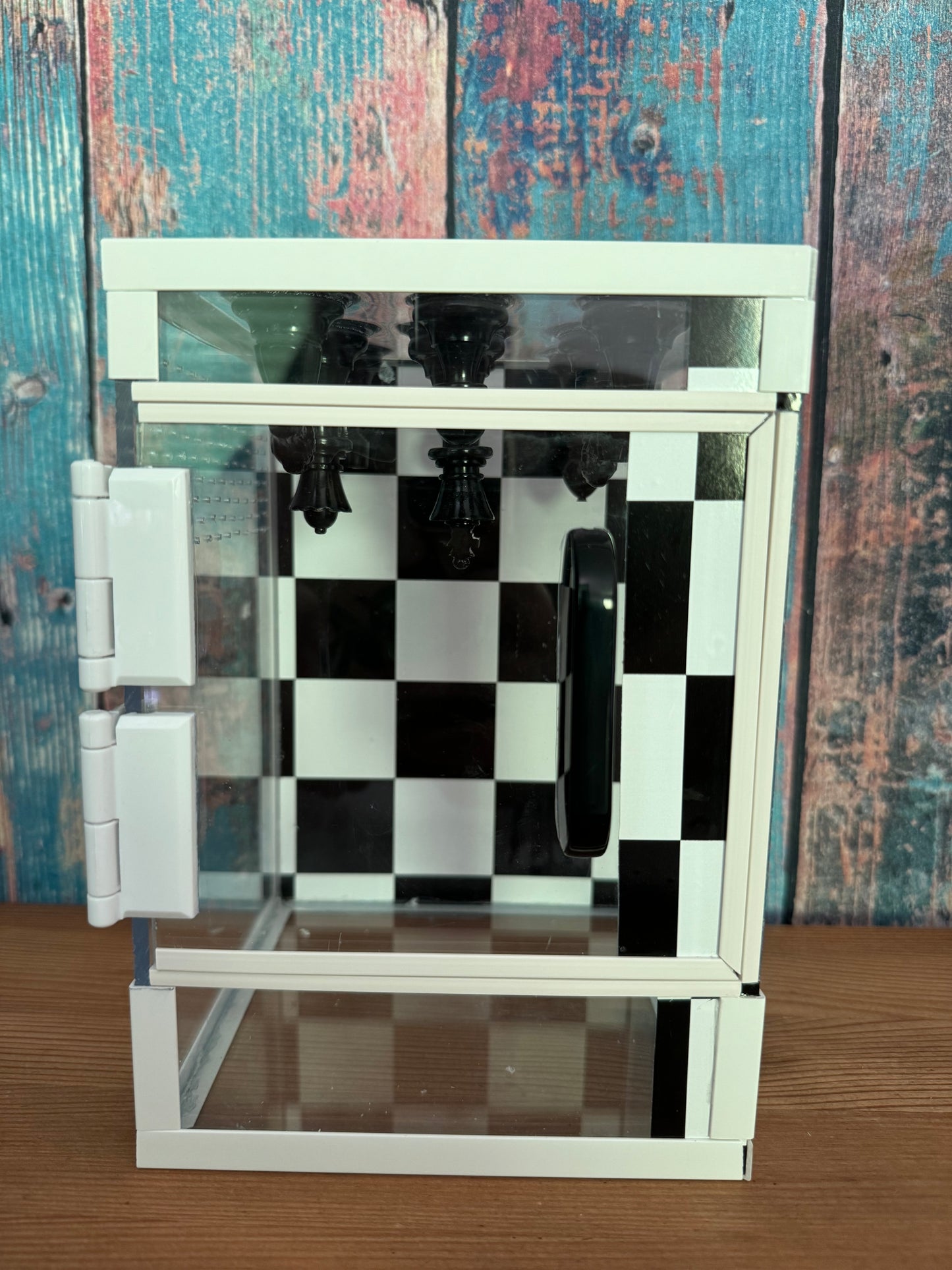 Springspinnen Terrarium Resin Art Tower *Chessboard* 13x13x20