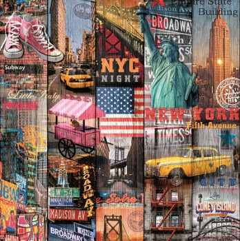 Folierte Rückwand New York Style *Tower + Basics* *solo / Set*