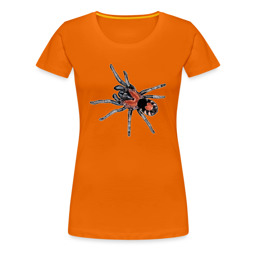 Frauen Basic T-Shirt Cyriocosmus elegans - Orange