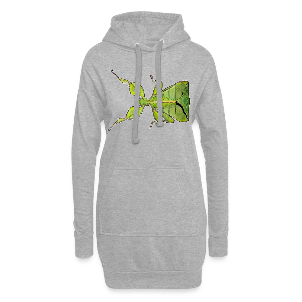Hoodie-Kleid Phyllium philippinicum female - Grau meliert