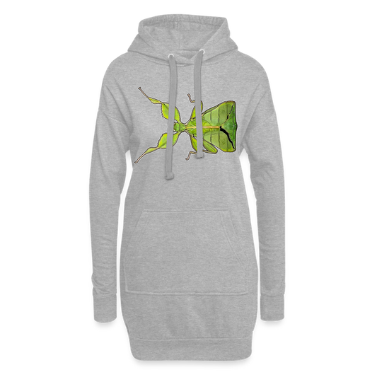 Hoodie-Kleid Phyllium philippinicum female - Grau meliert