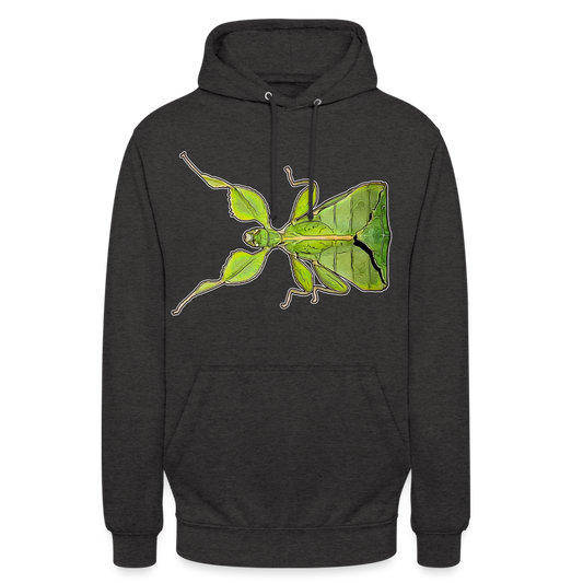 Unisex Hoodie Phyllium philippinicum female - Anthrazit