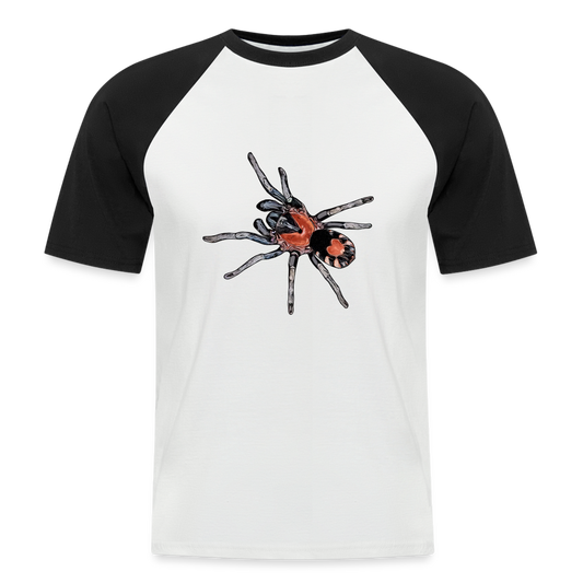 Männer Baseball-T-Shirt Cyriocosmus elegans - Weiß/Schwarz