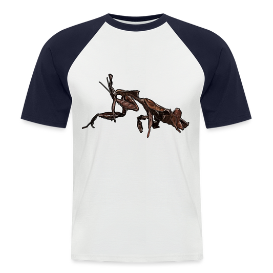 Männer Baseball-T-Shirt Phyllocrania paradoxa female 2 - Weiß/Navy