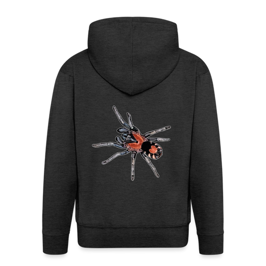 Männer Zip-Hoodie Cyriocosmus elegans - Anthrazit