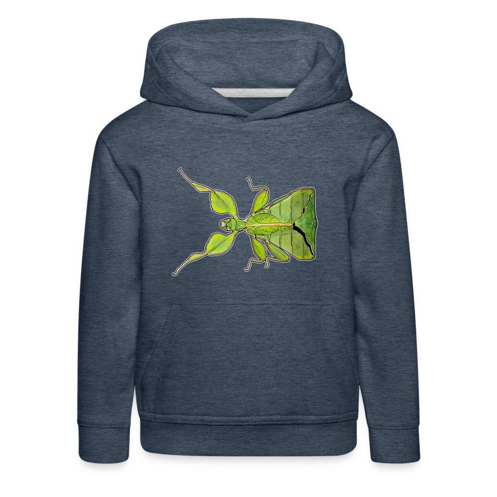 Kinder Hoodie Phyllium philippinicum female - Jeansblau