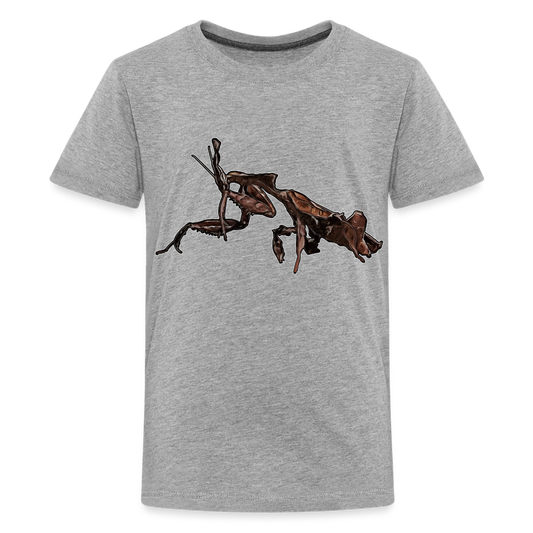Teenager Basic T-Shirt Phyllocrania paradoxa female 2 - Grau meliert
