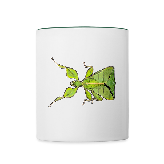 Tasse farbig Phyllium philippinicum female - Weiß/Dunkelgrün