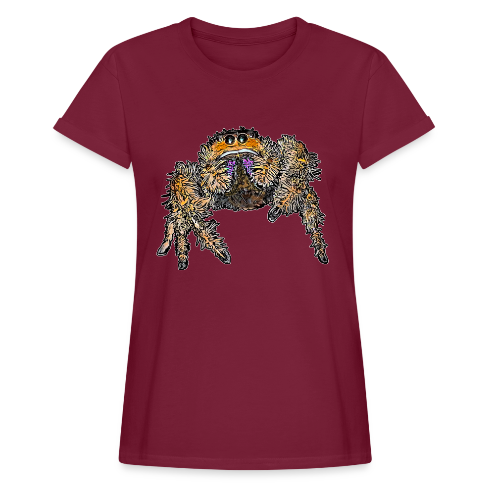 Frauen Oversized T-Shirt Phidippus regius Everglades female - Bordeaux