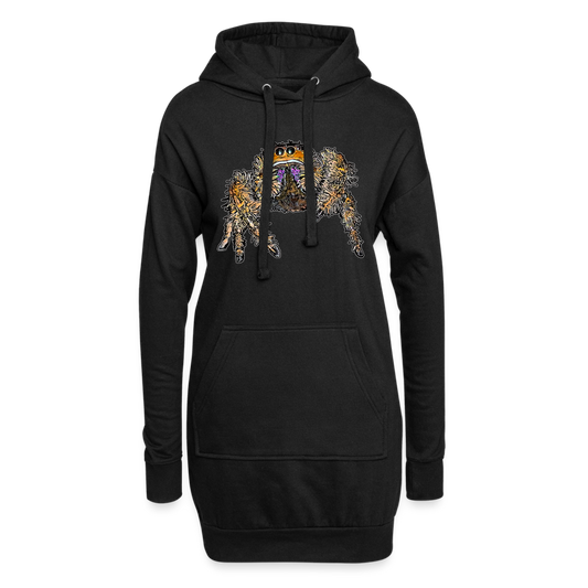 Hoodie-Kleid Phidippus regius Everglades female - Schwarz