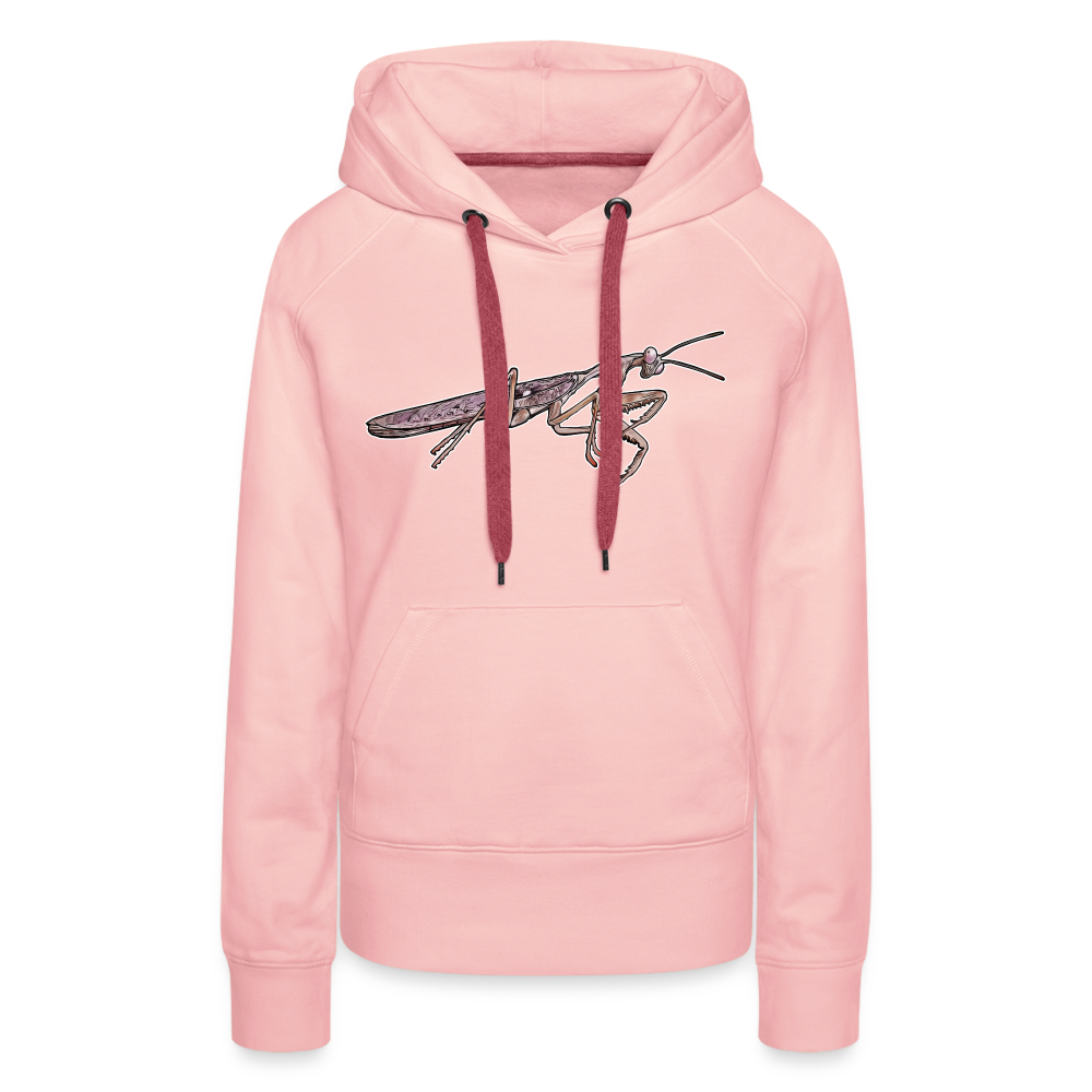 Frauen Hoodie Rhombodera kirbyi Male - Kristallrosa