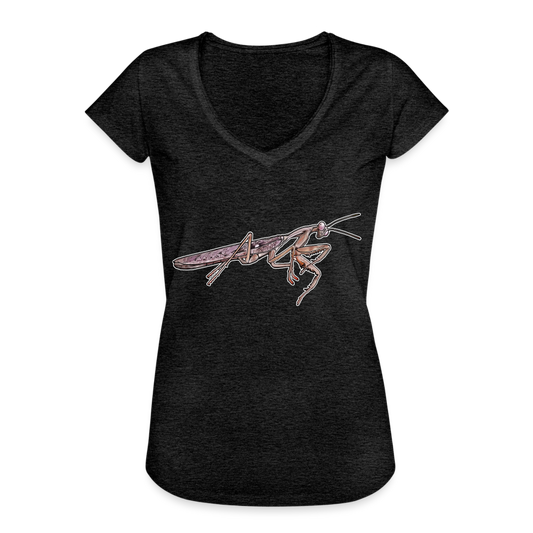 Frauen Vintage T-Shirt Rhombodera kirbyi Male - Anthrazit