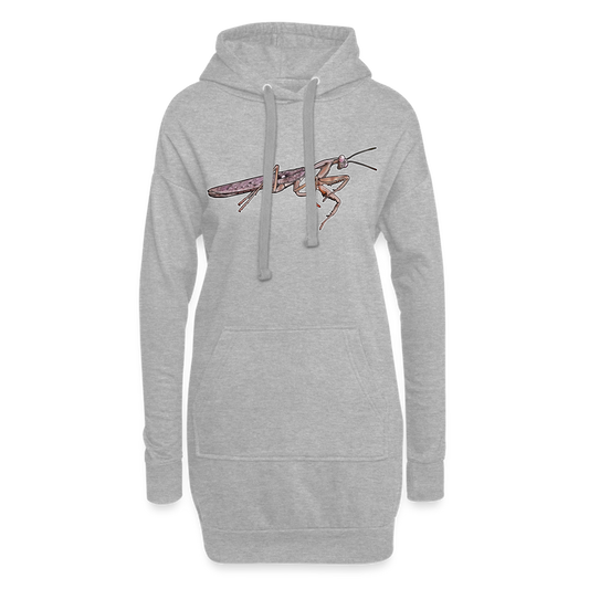 Hoodie-Kleid Rhombodera kirbyi Male - Grau meliert