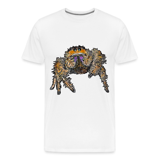 Männer Basic T-Shirt Phidippus regius Everglades female - weiß