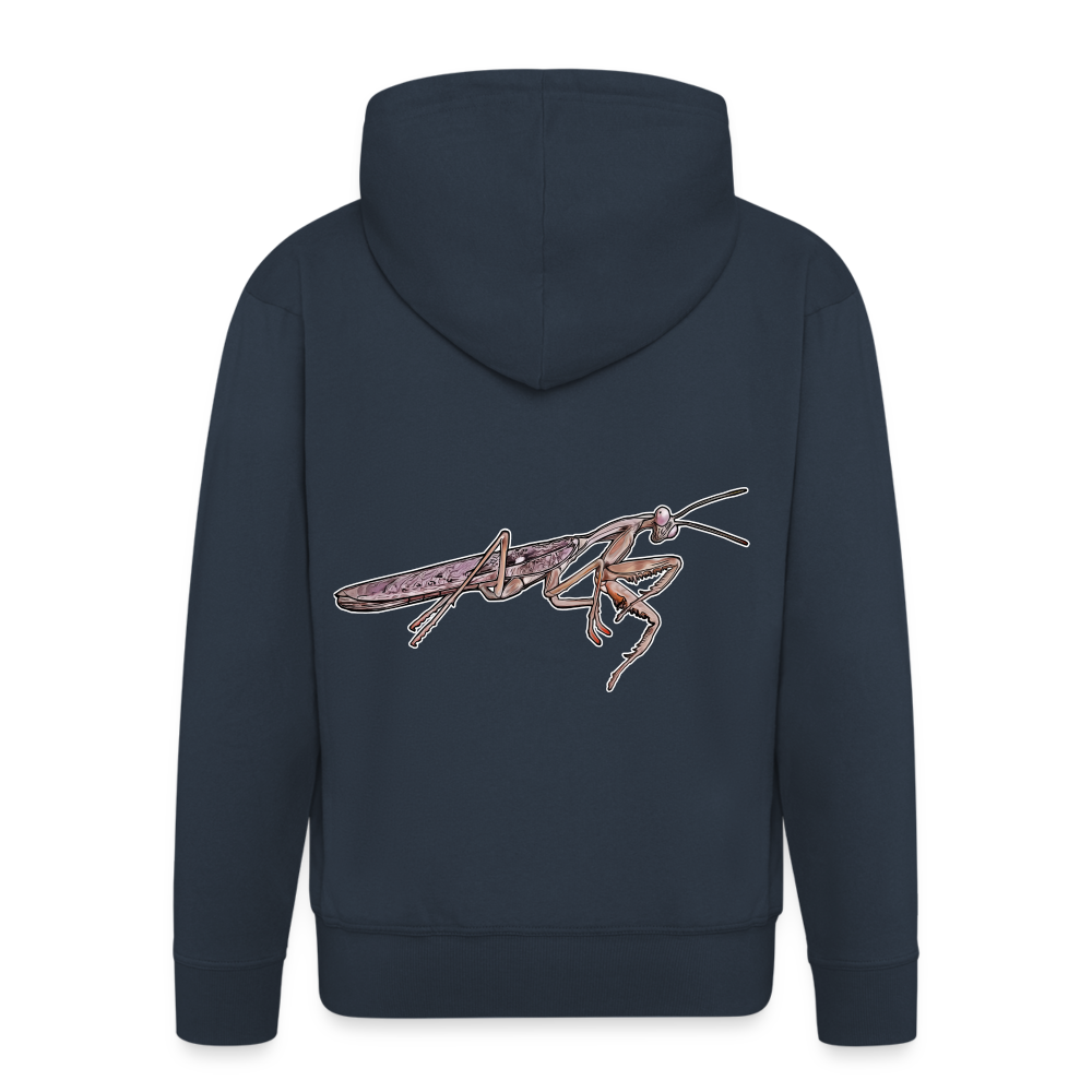 Männer Zip-Hoodie Rhombodera kirbyi - Navy