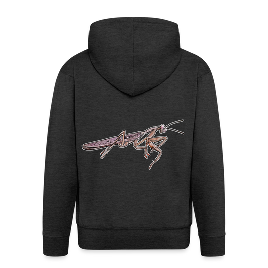 Männer Zip-Hoodie Rhombodera kirbyi - Anthrazit