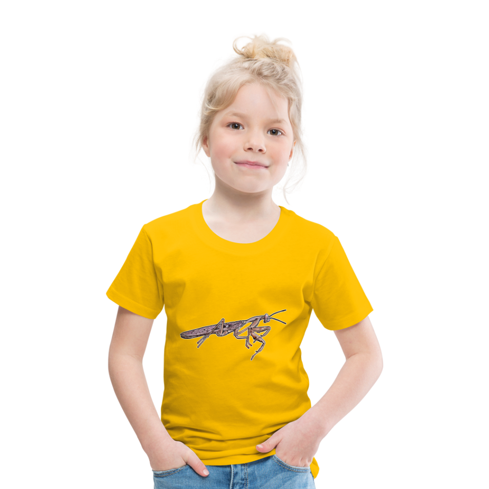 Kinder Basic T-Shirt Rhombodera kirbyi Male - Sonnengelb