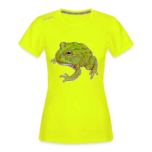 Frauen JAKO Sportswear T-Shirt Ceratophrys cranwelli Peppermint Blue - Neongelb