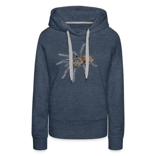 Frauen Hoodie Chromatopelma cyaneopubescens - Jeansblau