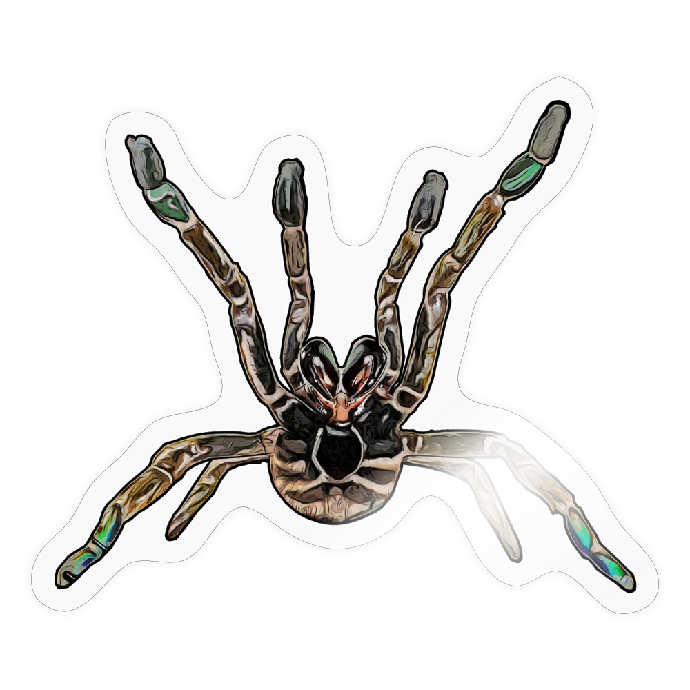 Sticker Pterinochilus murinus tcf - Transparent glänzend