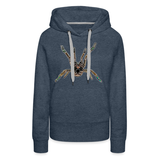 Frauen Hoodie Pterinochilus murinus tcf - Jeansblau