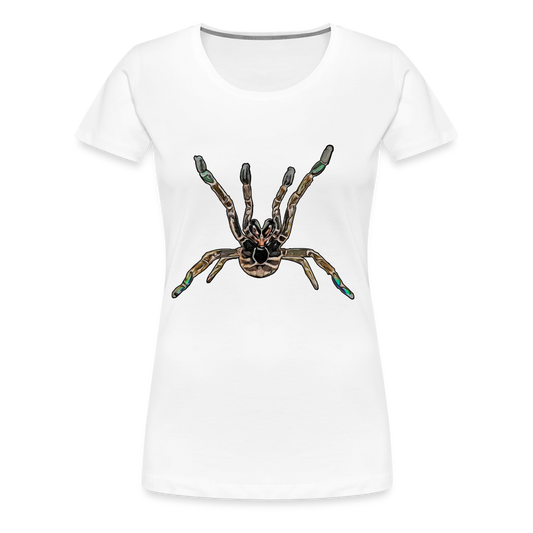 Frauen Basic T-Shirt Pterinochilus murinus tcf - weiß