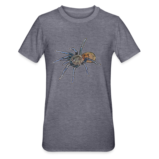 Unisex T-Shirt Chromatopelma cyaneopubescens - Navy meliert