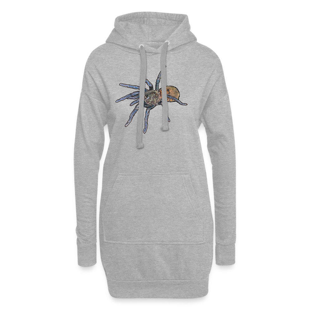 Hoodie-Kleid Chromatopelma cyaneopubescens - Grau meliert