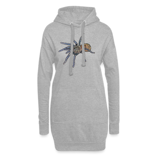 Hoodie-Kleid Chromatopelma cyaneopubescens - Grau meliert