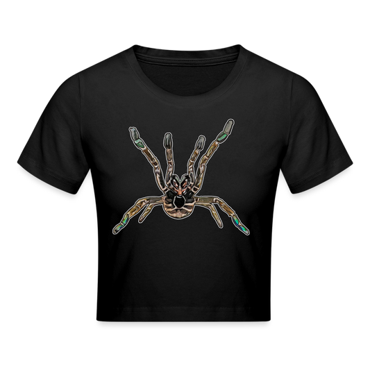 Crop T-Shirt Pterinochilus murinus tcf - Schwarz