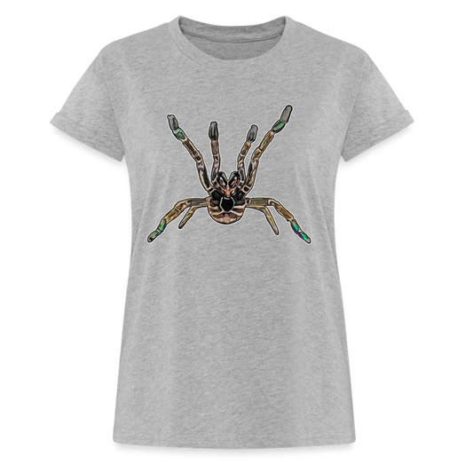 Frauen Oversized T-Shirt Pterinochilus murinus tcf - Grau meliert