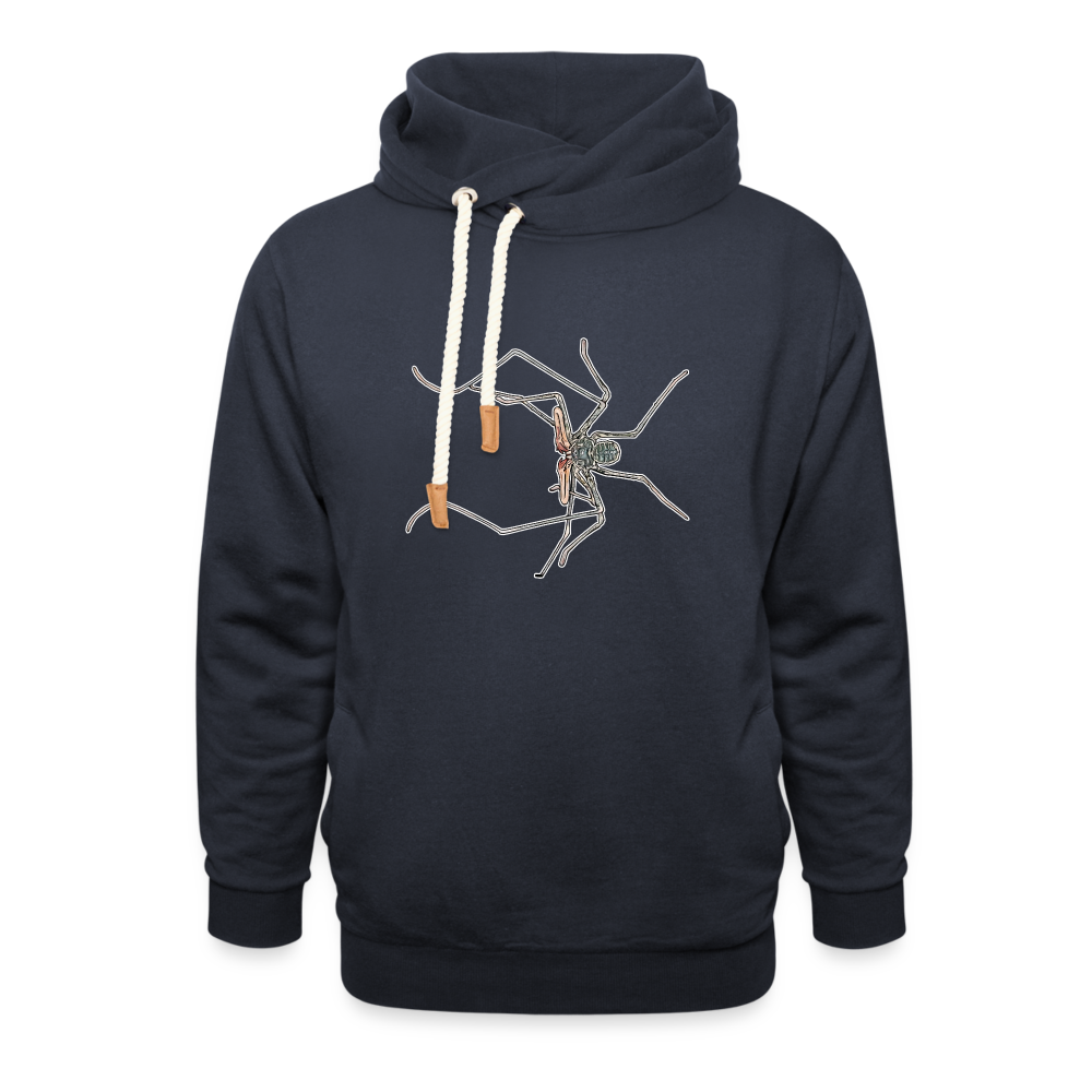 Unisex Schalkragen Hoodie Euphrynichus bacillifer - Navy