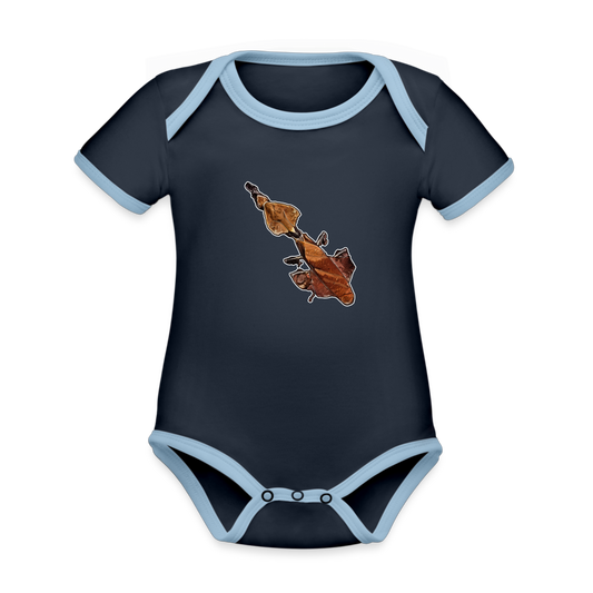 Baby Kontrastbody kurz Phyllocrania paradoxa female - Navy/Himmelblau