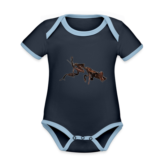 Baby Kontrastbody kurz Phyllocrania paradoxa female 2 - Navy/Himmelblau