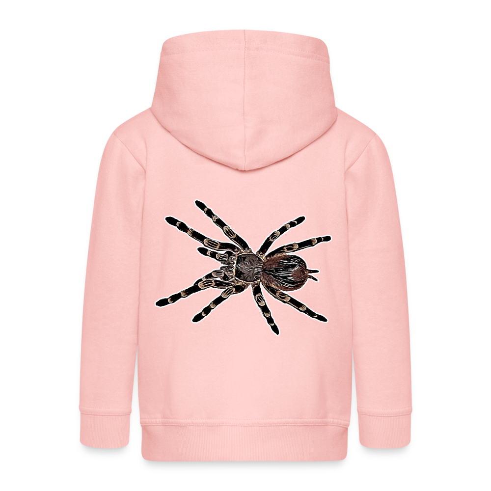 Kinder/ Teenager Zip-Hoodie Acanthoscurria geniculata - Kristallrosa