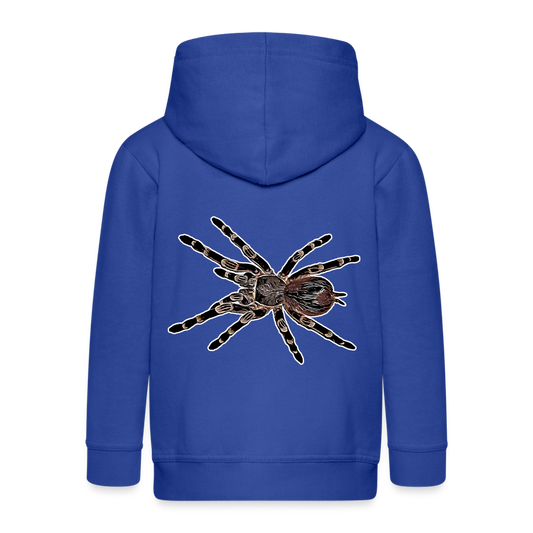 Kinder/ Teenager Zip-Hoodie Acanthoscurria geniculata - Royalblau