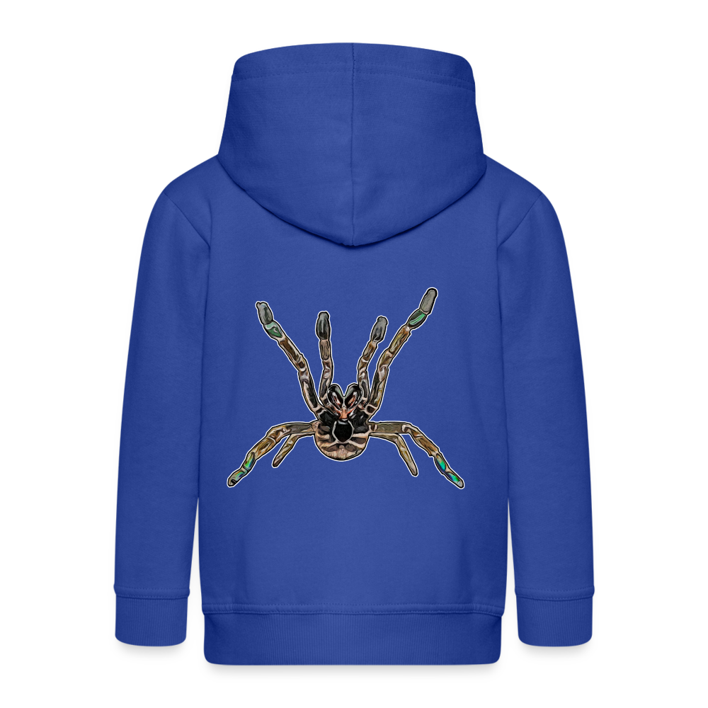 Kinder/ Teenager Zip-Hoodie Pterinochilus murinus tcf - Royalblau