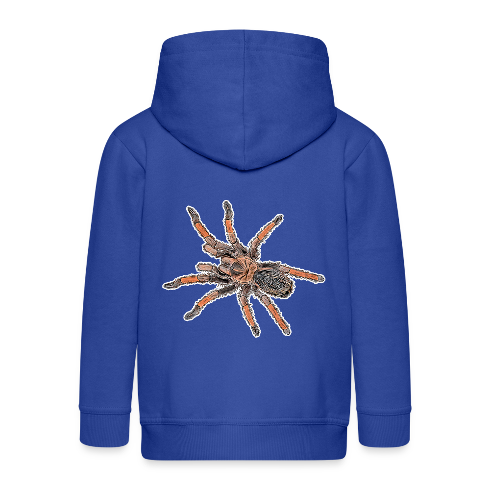 Kinder/ Teenager Zip-Hoodie Brachypelma emilia - Royalblau