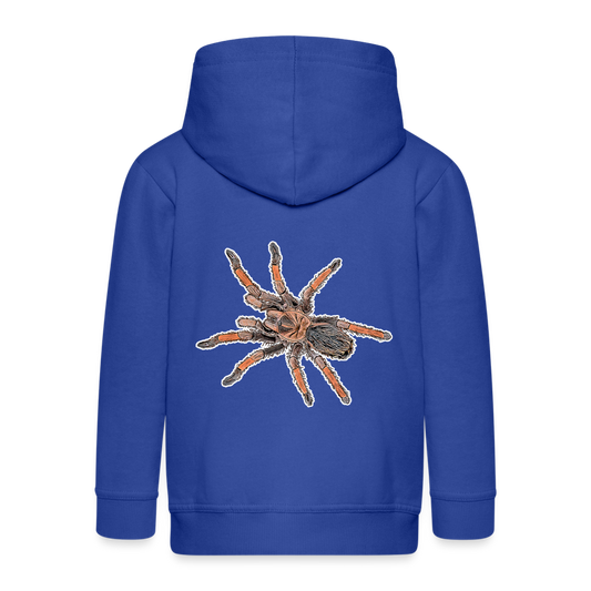 Kinder/ Teenager Zip-Hoodie Brachypelma emilia - Royalblau