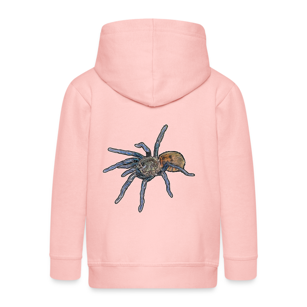 Kinder/ Teenager Zip-Hoodie Chromatopelma cyaneopubescens - Kristallrosa