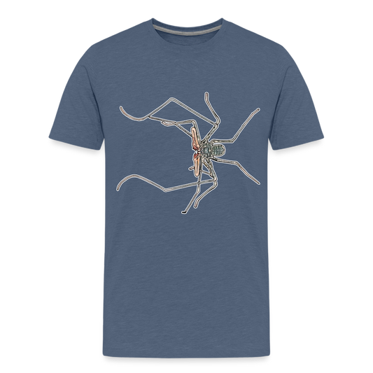 Teenager Basic T-Shirt Euphrynichus bacillifer - Blau meliert