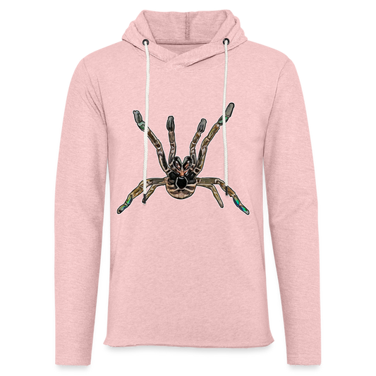 Unisex Kapuzensweatshirt Pterinochilus murinus tcf - Rosa-Creme meliert