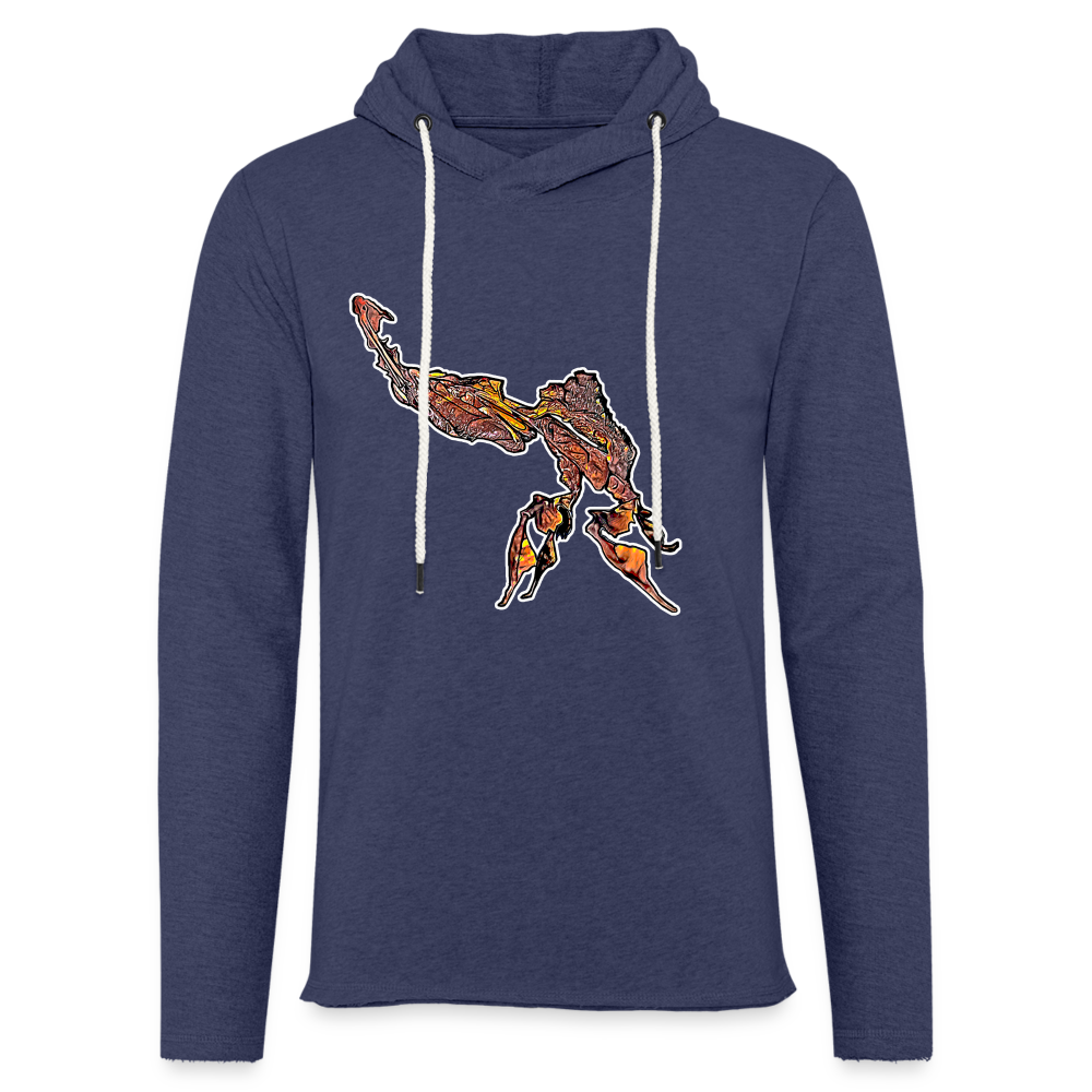 Unisex Kapuzensweatshirt Phyllocrania paradoxa male - Navy meliert