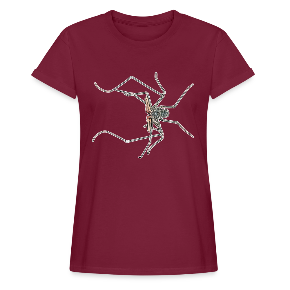 Frauen Oversized T-Shirt Euphrynichus bacillifer - Bordeaux